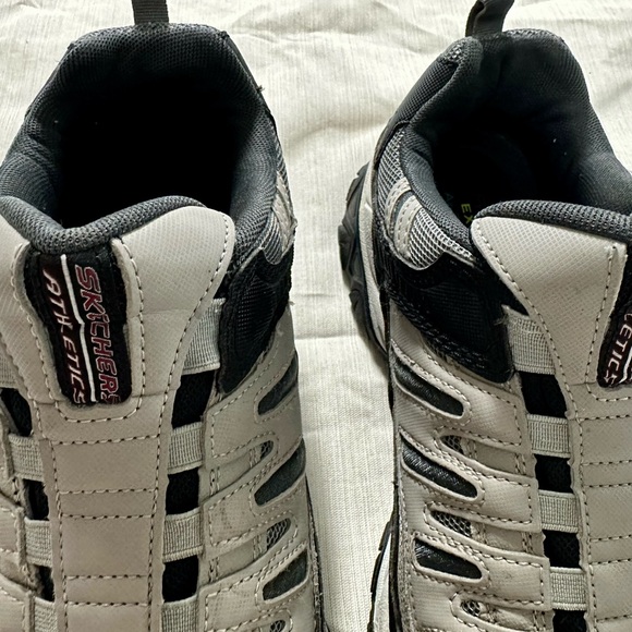 Skechers 4EWide Size 10 Sport After Burn M.Fit Slip On Preowned-Gray/Black - Picture 10 of 11